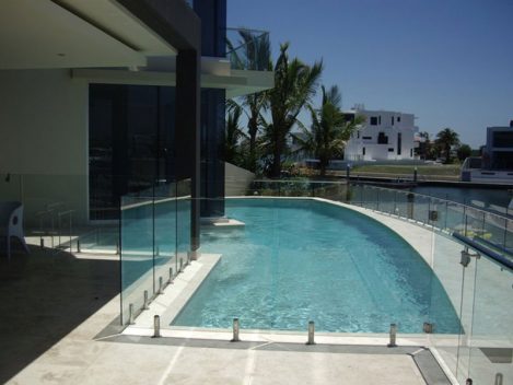 Modern concrete pool design with clean lines in QLD